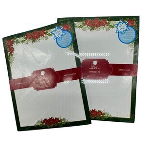 Christmas-Themed Letterhead 80 Sheets Pack By Great Papers 2 Packs READ